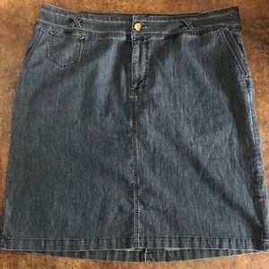CJ Banks Denim Skirt Size 18W Blue